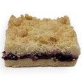 Blueberry Crumble Pie Bar – gluten-free and dairy-free blueberry dessert bar with sweet blueberry filling and golden crumble topping