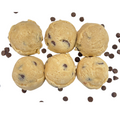 Gluten-free chocolate chip edible dough bites ready to eat