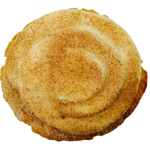 Gluten-free churro loaded cookie with cinnamon sugar flavor