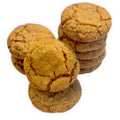 Gluten-free ginger molasses mini cookies baked soft and chewy
