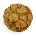 Gluten-free ginger molasses naked cookie with soft texture and warm spice flavor