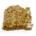 Gluten-free peanut butter crispy rice bar from Sinful Confections bakery, soft and chewy with rich peanut butter and marshmallow