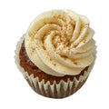 gluten free pumpkin spice cupcake with dairy free cream cheese alternative buttercream