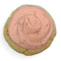Gluten-free strawberry lemonade loaded cookie with soft chewy texture