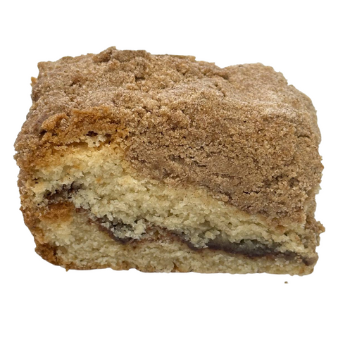 Gluten-free New York crumb coffee cake with cinnamon streusel topping